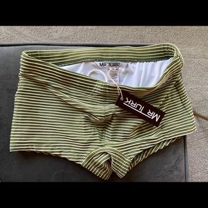 NWT Mr Turk Green Swim Trunks